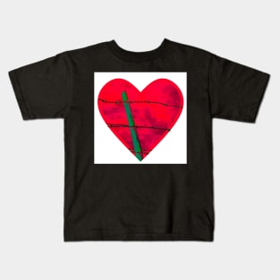 "Guarded" heart image products Kids T-Shirt